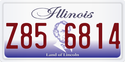 IL license plate Z856814