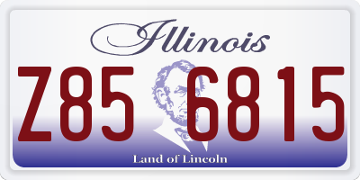 IL license plate Z856815