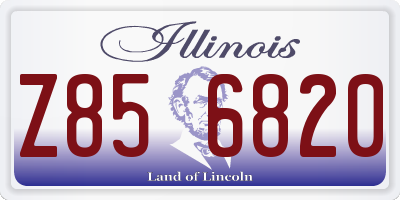 IL license plate Z856820