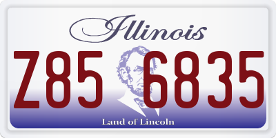 IL license plate Z856835