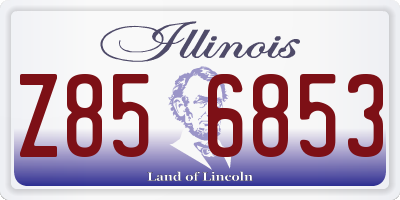 IL license plate Z856853
