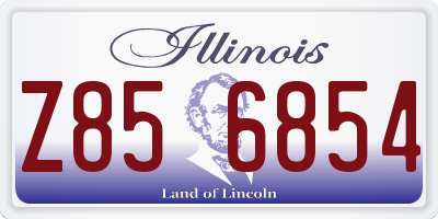 IL license plate Z856854