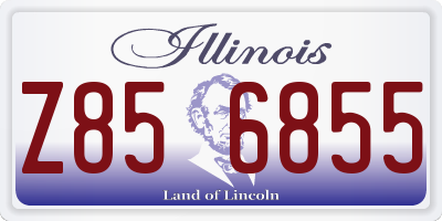 IL license plate Z856855