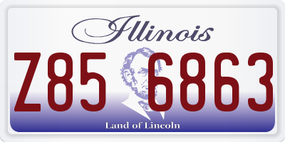 IL license plate Z856863