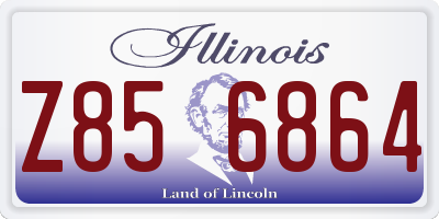 IL license plate Z856864