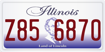 IL license plate Z856870