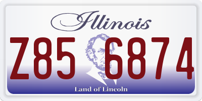 IL license plate Z856874