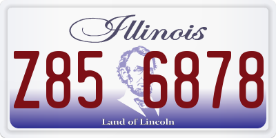 IL license plate Z856878