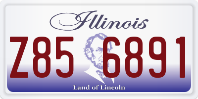 IL license plate Z856891