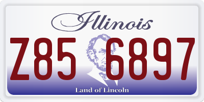IL license plate Z856897