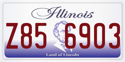 IL license plate Z856903