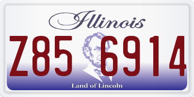 IL license plate Z856914