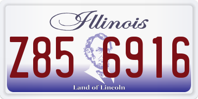 IL license plate Z856916