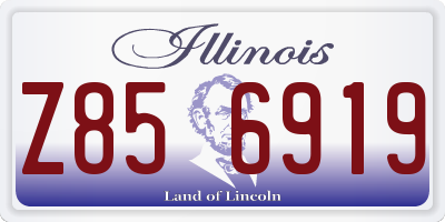 IL license plate Z856919