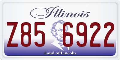 IL license plate Z856922