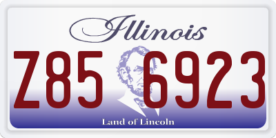 IL license plate Z856923