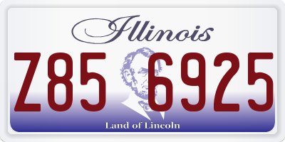 IL license plate Z856925