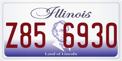 IL license plate Z856930