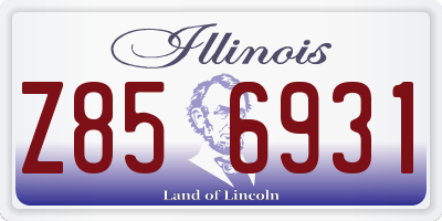 IL license plate Z856931