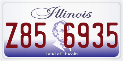 IL license plate Z856935
