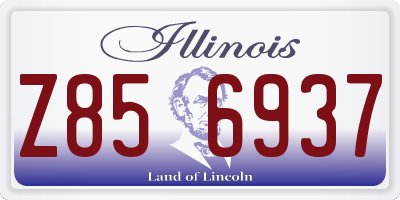 IL license plate Z856937
