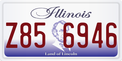 IL license plate Z856946