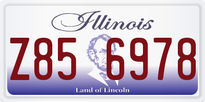 IL license plate Z856978