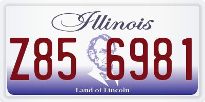 IL license plate Z856981
