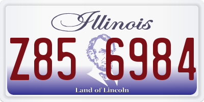 IL license plate Z856984