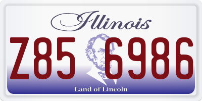 IL license plate Z856986