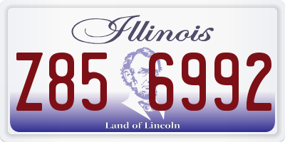 IL license plate Z856992