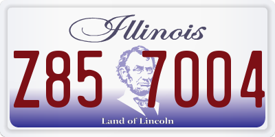 IL license plate Z857004