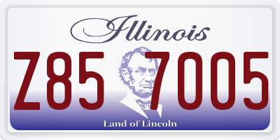 IL license plate Z857005