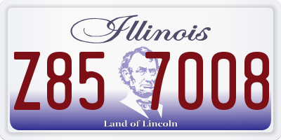 IL license plate Z857008