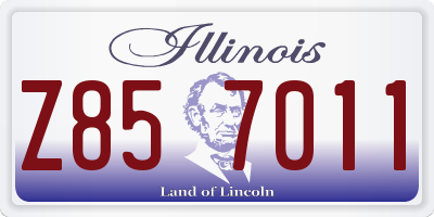 IL license plate Z857011