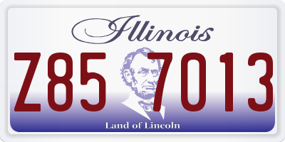 IL license plate Z857013