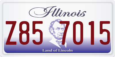 IL license plate Z857015
