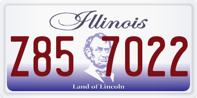 IL license plate Z857022