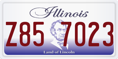 IL license plate Z857023