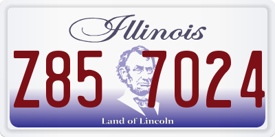 IL license plate Z857024