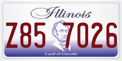 IL license plate Z857026