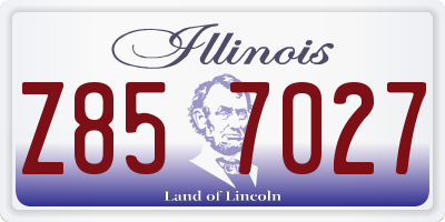 IL license plate Z857027