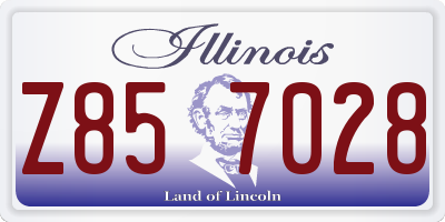 IL license plate Z857028