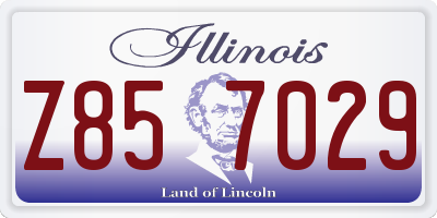 IL license plate Z857029