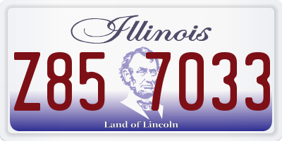 IL license plate Z857033
