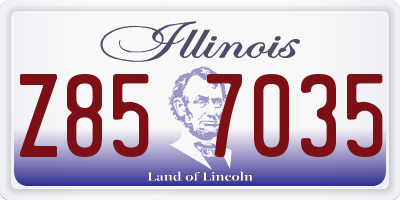IL license plate Z857035