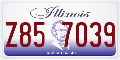 IL license plate Z857039