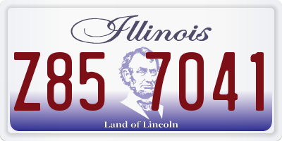 IL license plate Z857041