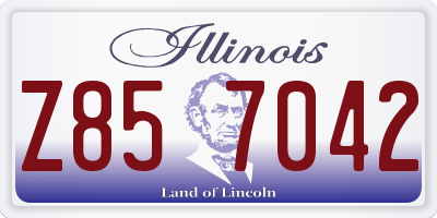 IL license plate Z857042
