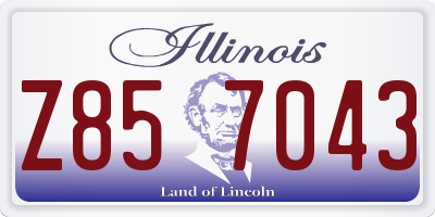IL license plate Z857043